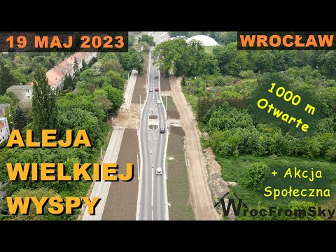 1 km otwarty - Aleja Wielkiej Wyspy -  19 Maj 2023 - Wrocław