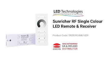 Sunricher RF Single Colour LED Remote & Receiver