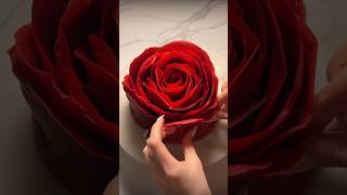 3-Ingredient Crepe Rose Cake! 🌹🍰 #shorts #cake #crepes #fyp #food #viral #recipe