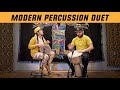 Modern percussion duet  daddi bahmani  farideh sarsangi 