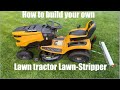 SAVE LOTS OF $$$$. Easy DIY lawn stripper for your lawn tractor