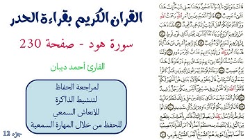 سورة هود صفحة 230 - احمد ديبان