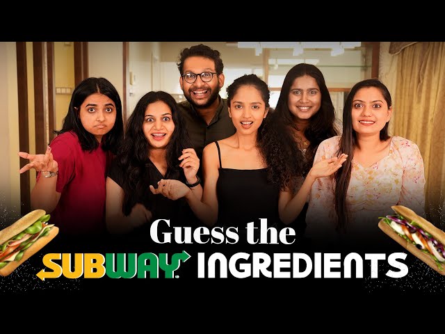Guess the SUBWAY Ingredients Challenge 🥪😂 | Mad For Fun class=