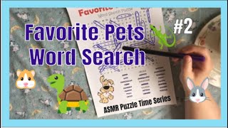 [#ASMR ]📝 + Part#2   Favorite Pets #WordSearch #Puzzle  (soft spoken) screenshot 5