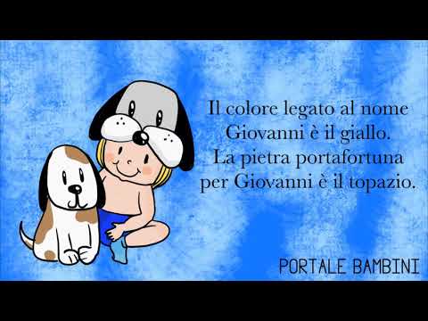 Scheda del nome Giovanni | Portale Bambini