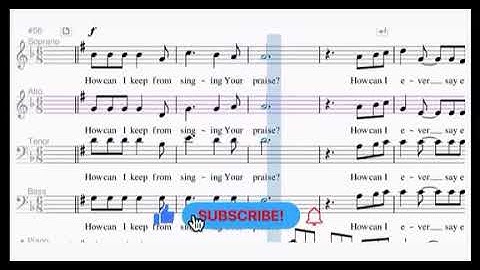 How Can I Keep From Singing - Alto