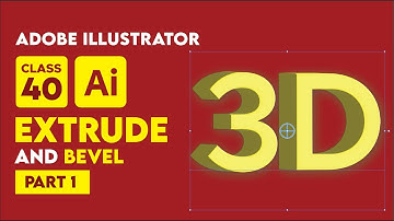 Adobe Illustrator  - 3D in Illustrator (Part 1) - Class 40 Urdu / Hindi