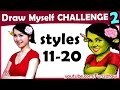 Art Challenges! How To Draw Myself in 10 Animated Art Styles! | Mei Yu | Style Swap Challenge