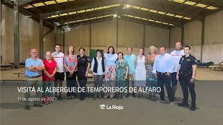 Visita al albergue de temporeros de Alfaro