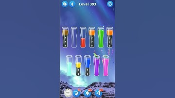 Water Sort Puzzle Game Level 393 #watersortpuzzle #watersortgame #mobilegame #colorpuzzle #games