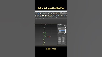 How to Create a Table Using the Lathe Modifier in 3ds Max | Quick Tutorial #3dsmax