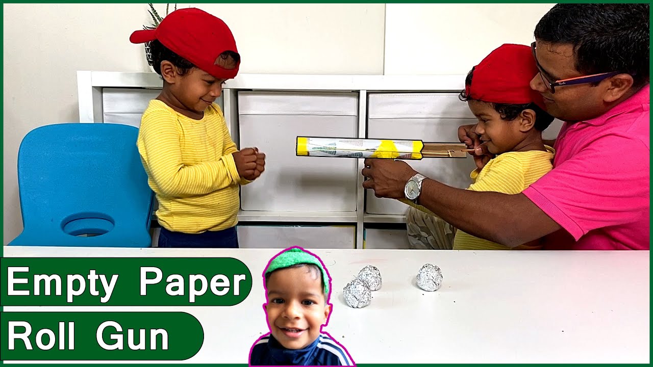 How to Make a Empty Toilet Paper Roll Gun I Toys From Trash I Paper