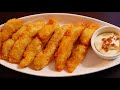 Crispy fish fillet recipe  how to cook fish fillet with garlic mayo dip