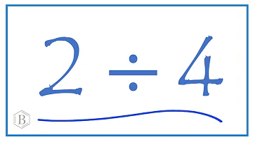 2 divided by 4    (2 ÷ 4)