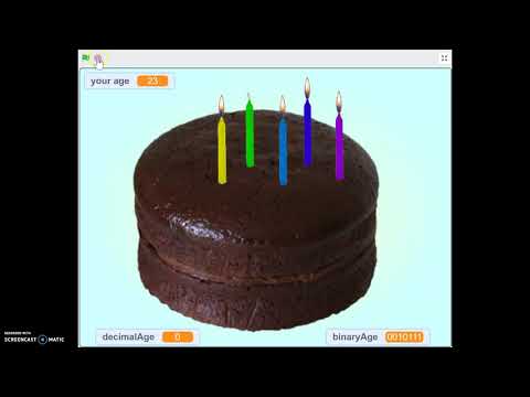 Binary Birthday Cake