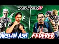 The best king player from saudia  arslan ash victor vs federer king  tekken8