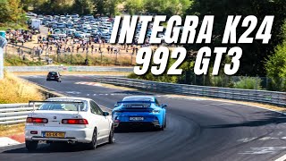 Integra K24 and Porsche 992 GT3 Nordschleife BTG TCT Performance