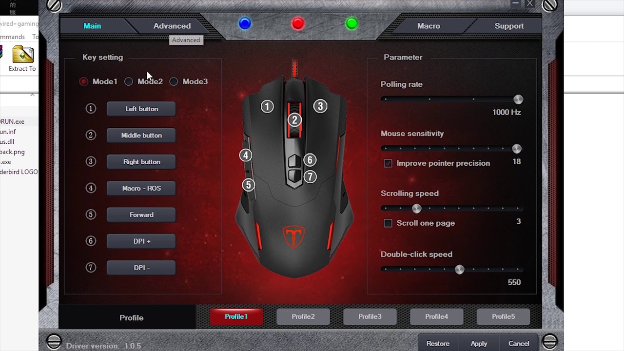 pictek gaming mouse software 10,000 dpi