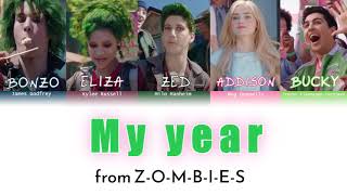 ZOMBIES - My year (Color Coded Lyrics) Resimi