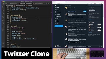 ASMR Programming - Twitter Home UI with React - No Talking