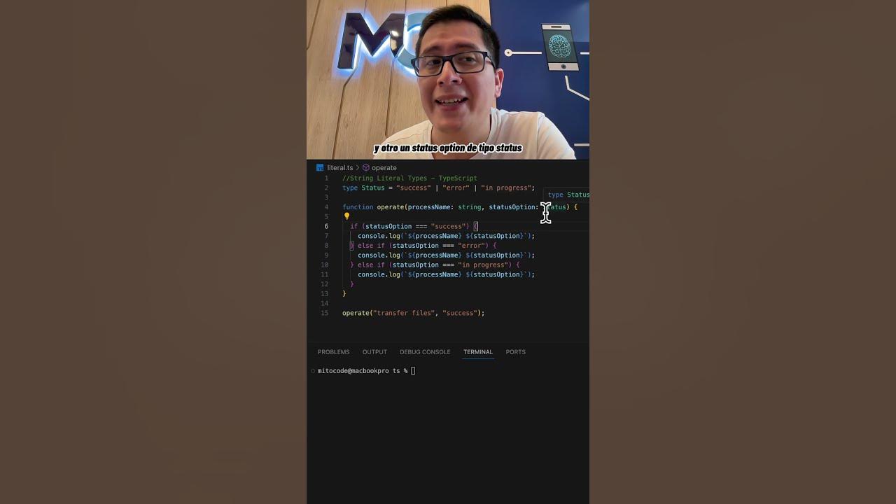 String Literal Types en TypeScript mitocode programacion codigo 