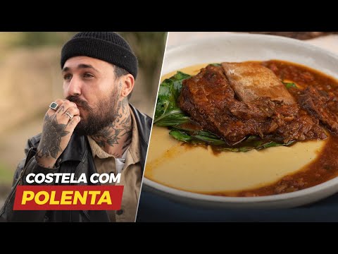 POLENTA COM RAGÚ DE COSTELA | Temporada de inverno | Léo Abreu