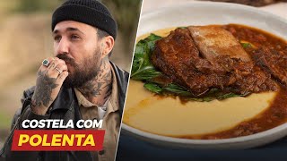 POLENTA COM RAGÚ DE COSTELA | Temporada de inverno | Léo Abreu