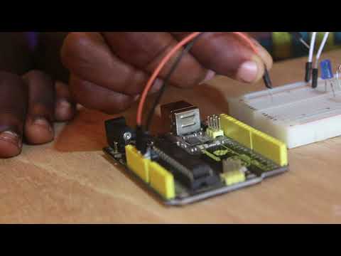 How to connect LED on a breadboard - YouTube