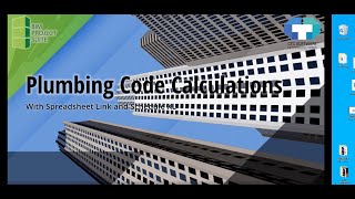 Full Plumbing Code Calculations with Spreadsheet Link and Schedule XL Guide