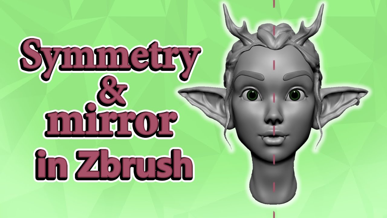 symmetry editting on zbrush