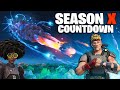 FORTNITE OG ( SEASON X ) Live Countdown ( ZERO POINT VISABLE ) Under Loot Lake