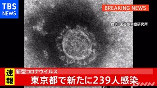 【速報】東京で新たに２３９人の感染発表
