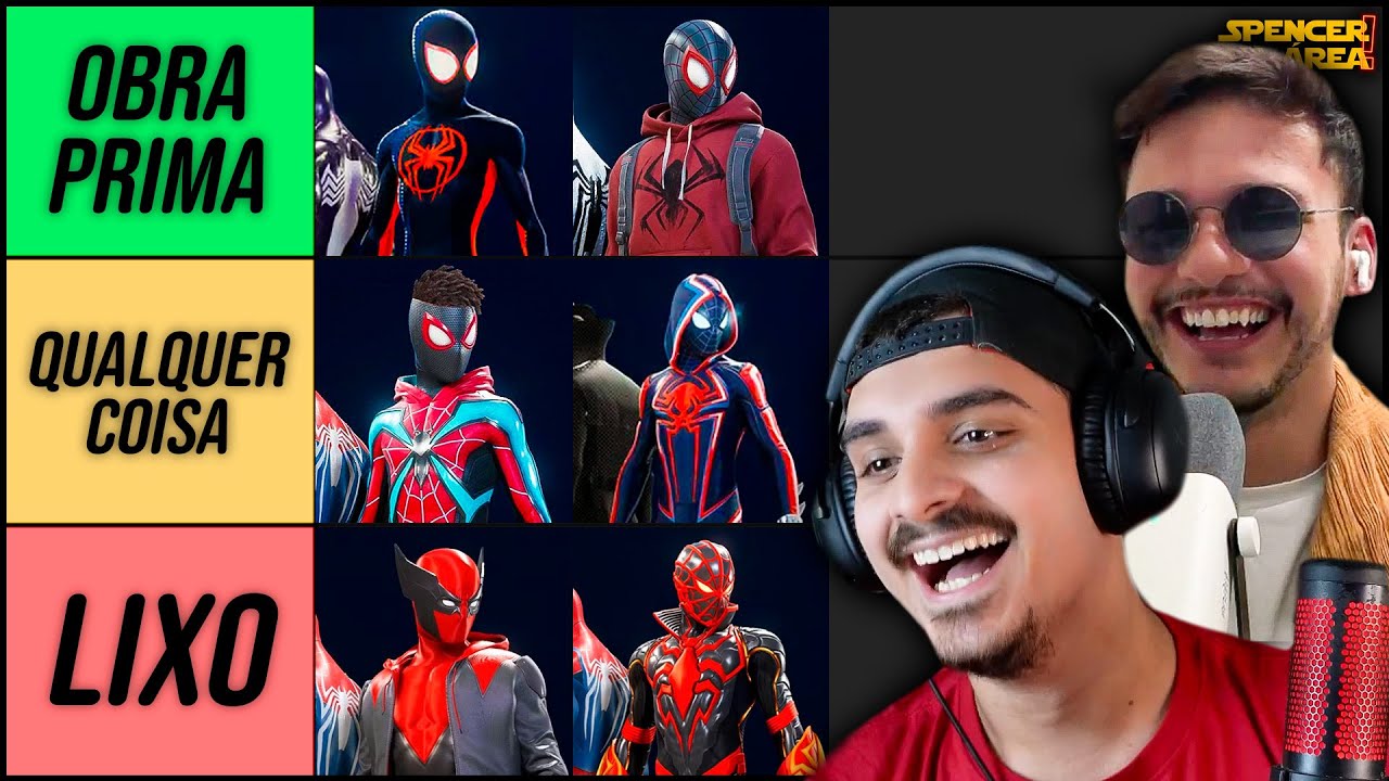 RANKEANDO OS TRAJES DO MILES (MARVEL'S SPIDER-MAN 2)