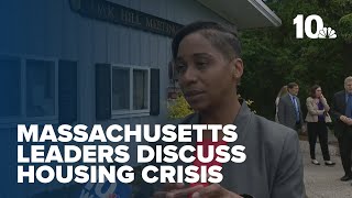 State leaders tour manufactured housing community, discuss housing crisis