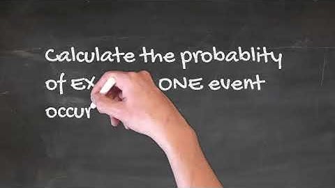 Formula for calculating the probability of exactly one event occurring out of two