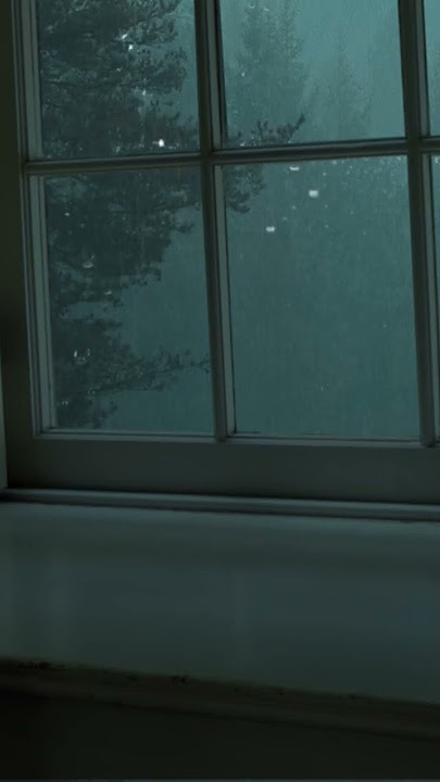 Heavy Rain and Thunder Sounds for sleep, study or relaxation  - Rain sounds on a window