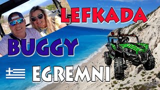 LEFKADA - Buggy na západní pobřeží, beach Egremni, Megali Petra, Gialos