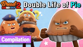 BreadBarbershop | Double Life of Pie! | english/animation/dessert/cartoon