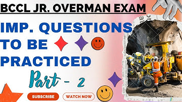 BCCL important questions overman 2024 exam || part 2