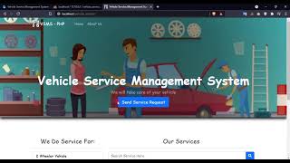 Vehicle Service Management System in PHP DEMO screenshot 5