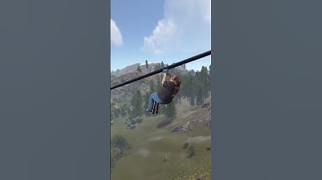 First time taking a zipline in rust  #rustmeme #memes #rust #gaming