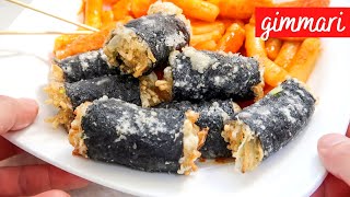 How to: Gimmari  Fried Korean Seaweed Spring Rolls | Pair with Tteokbokki! (김말이)