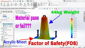 Will this sheet hold this weight or not? SolidWorks Simulation Tutorial to find the Sheet Strength