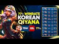 77% Win Rate to KOREAN CHALLENGER??? This Qiyana player will BLOW YOUR MIND!