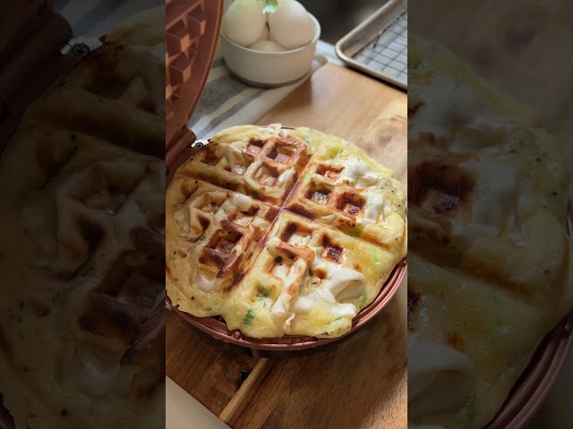 Wei-Chuan USA Creative Recipe! Dumpling Waffle for National Waffle Week