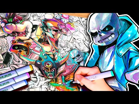 【12時間ガチお絵描き】「ゲーム史上
