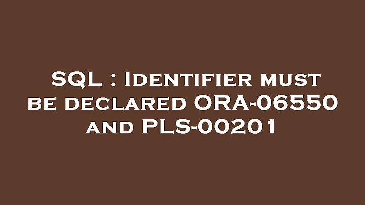 Lỗi ora-00904 a kh_bid_turn_no invalid identifier