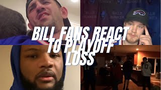 Bill Fans React To Playoff Loss | Best Fan Reactions of Bills vs Chiefs Divisional Playoff Game