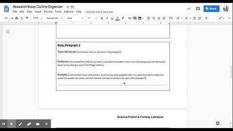 Research Essay Outline Organizer - Google Docs