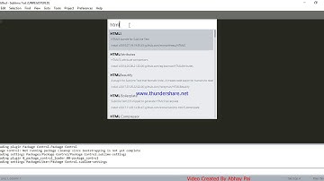 Installing SublimeText3 HTML5 Package Windows 10